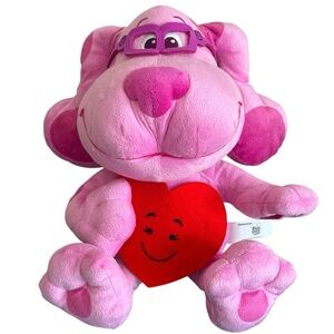 Nickelodeon Blues Clues Magenta Plush Stuffed Dog Heart Valentine Love 14in 2020